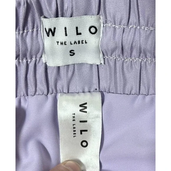 Wilo The Label Shorts Womens S Purple Lined Running Athletic Drawstring 2 in 1 - Picture 4 of 8